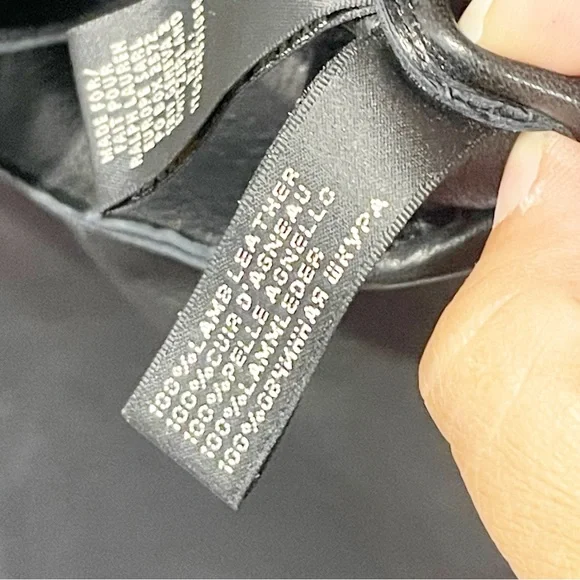 Ralph Lauren‎ Size 2 Black Label Soft Lamb Leather Belted Short Trench Coat - Picture 5 of 8